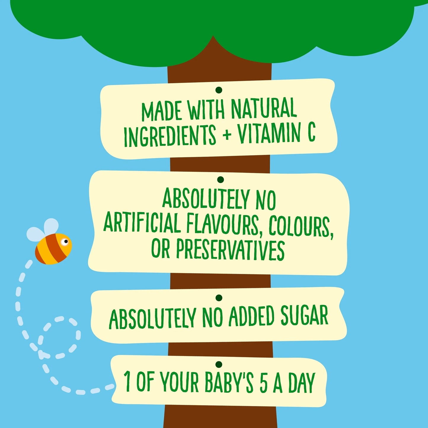 Apple, Banana & Apricot Baby Food 4 X 100g by HEINZ