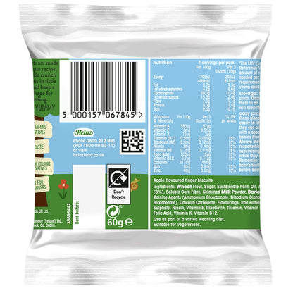 Apple Biscotti Baby Food Snacks 60g by HEINZ