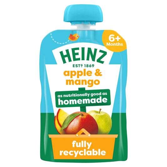 Apple & Mango Baby Food Fruit Puree by HEINZ