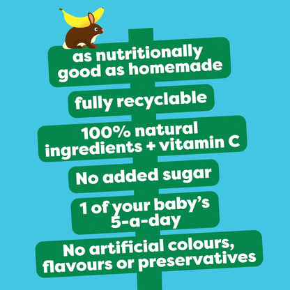 Apple, Pear & Banana Fruit Puree Pouch by HEINZ