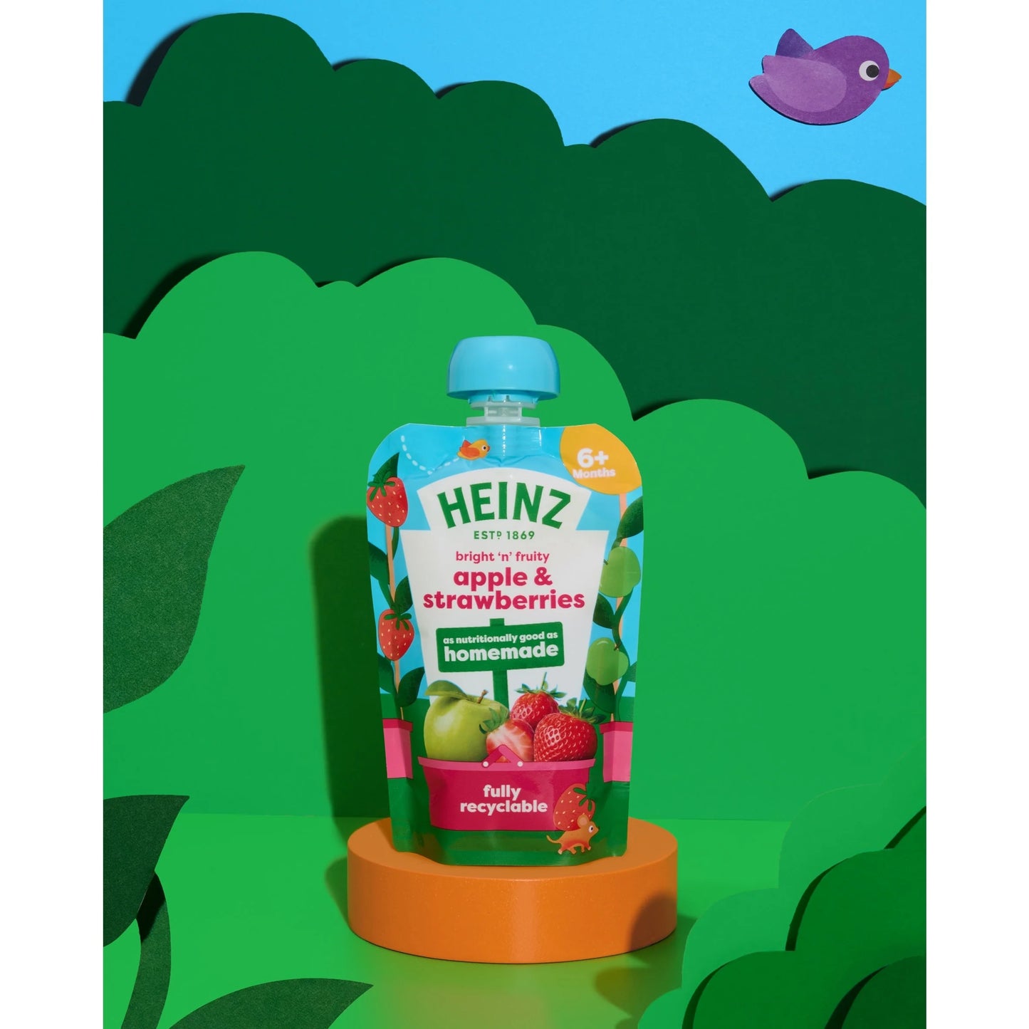 Apple & Strawberry Baby Food Fruit by HEINZ