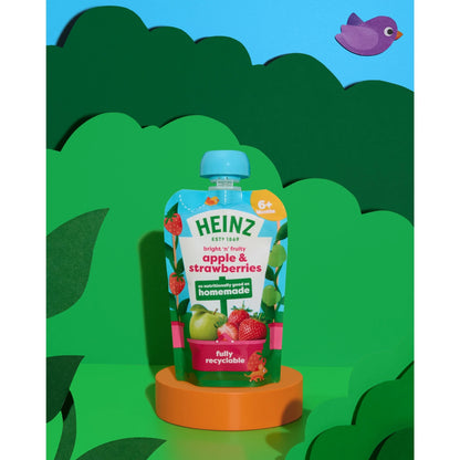 Apple & Strawberry Baby Food Fruit by HEINZ