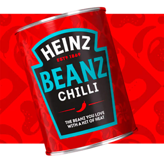 Baked Beans Fiery Chilli Beanz 390g by HEINZ