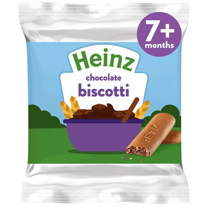 Chocolate Biscotti Baby Food Snack 7m+ by HEINZ