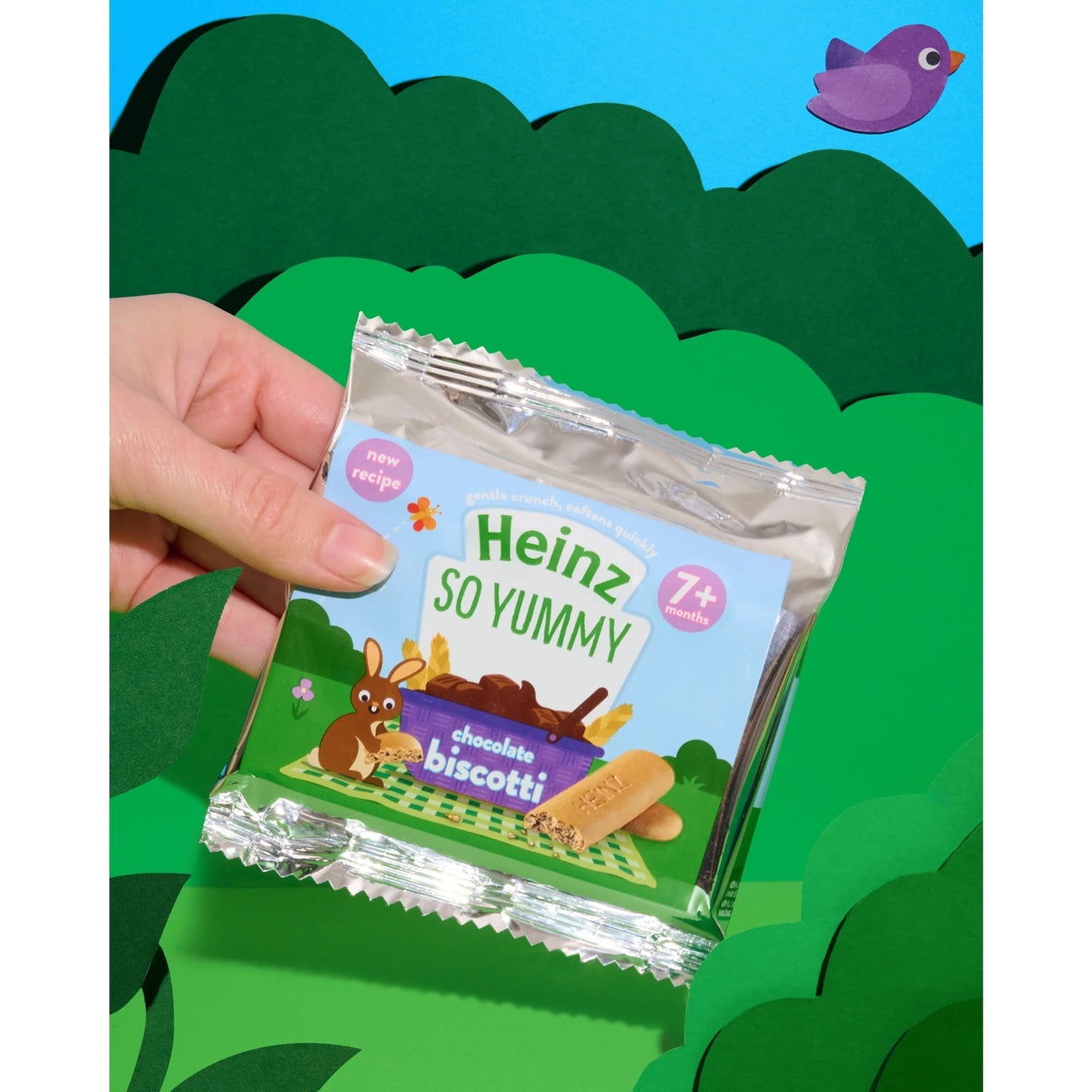 Chocolate Biscotti Baby Food Snack 7m+ by HEINZ