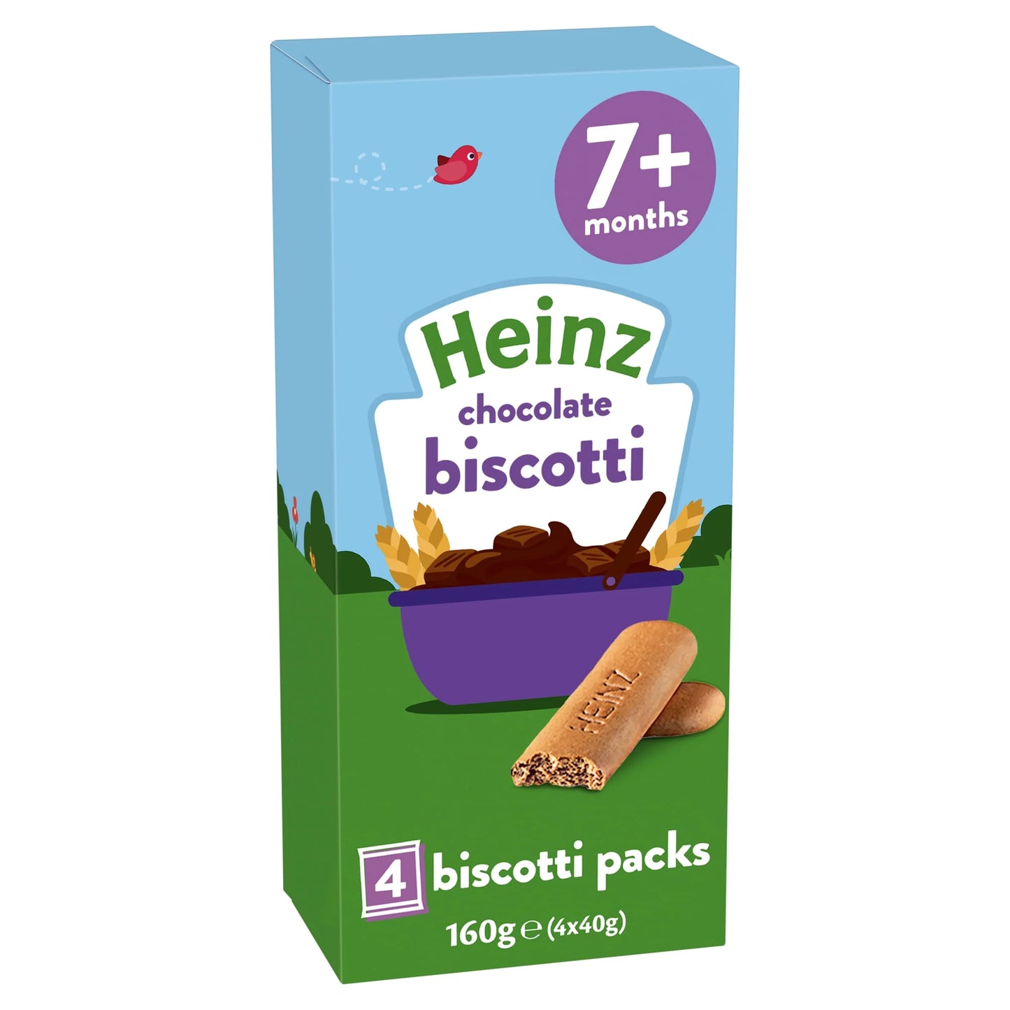 Chocolate Biscotti Baby Food Snack 7m+ by HEINZ