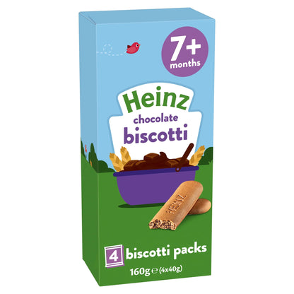 Chocolate Biscotti Baby Food Snack 7m+ by HEINZ