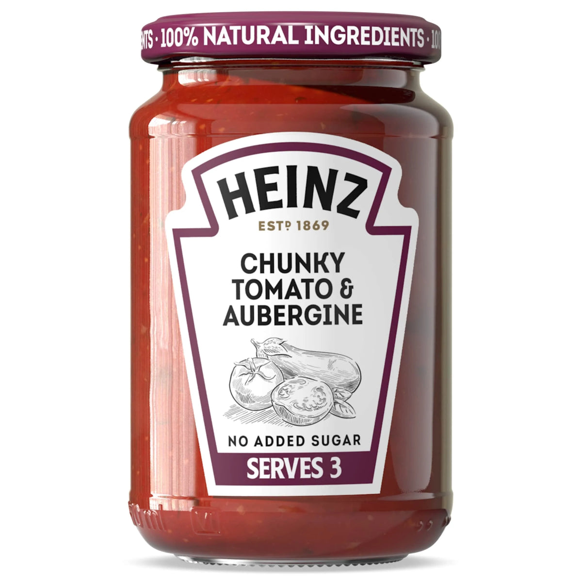 Chunky Tomato & Aubergine Sauce 350g by HEINZ