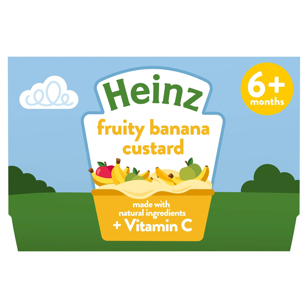 Fruity Banana Custard Baby Food Dessert by HEINZ