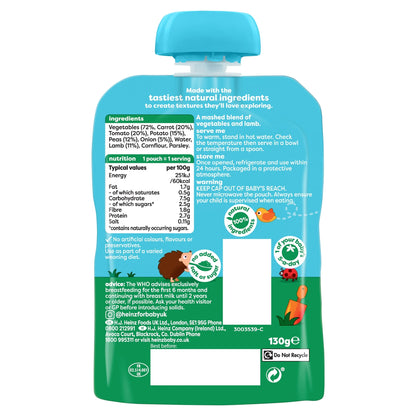 Lamb Hot Pot Baby Food Pouch 130g by HEINZ