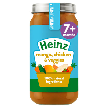 Mango, Chicken & Veggies Baby Food Jar 200g by HEINZ