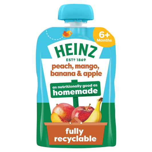 Peach, Mango, Banana & Apple Baby Food by HEINZ