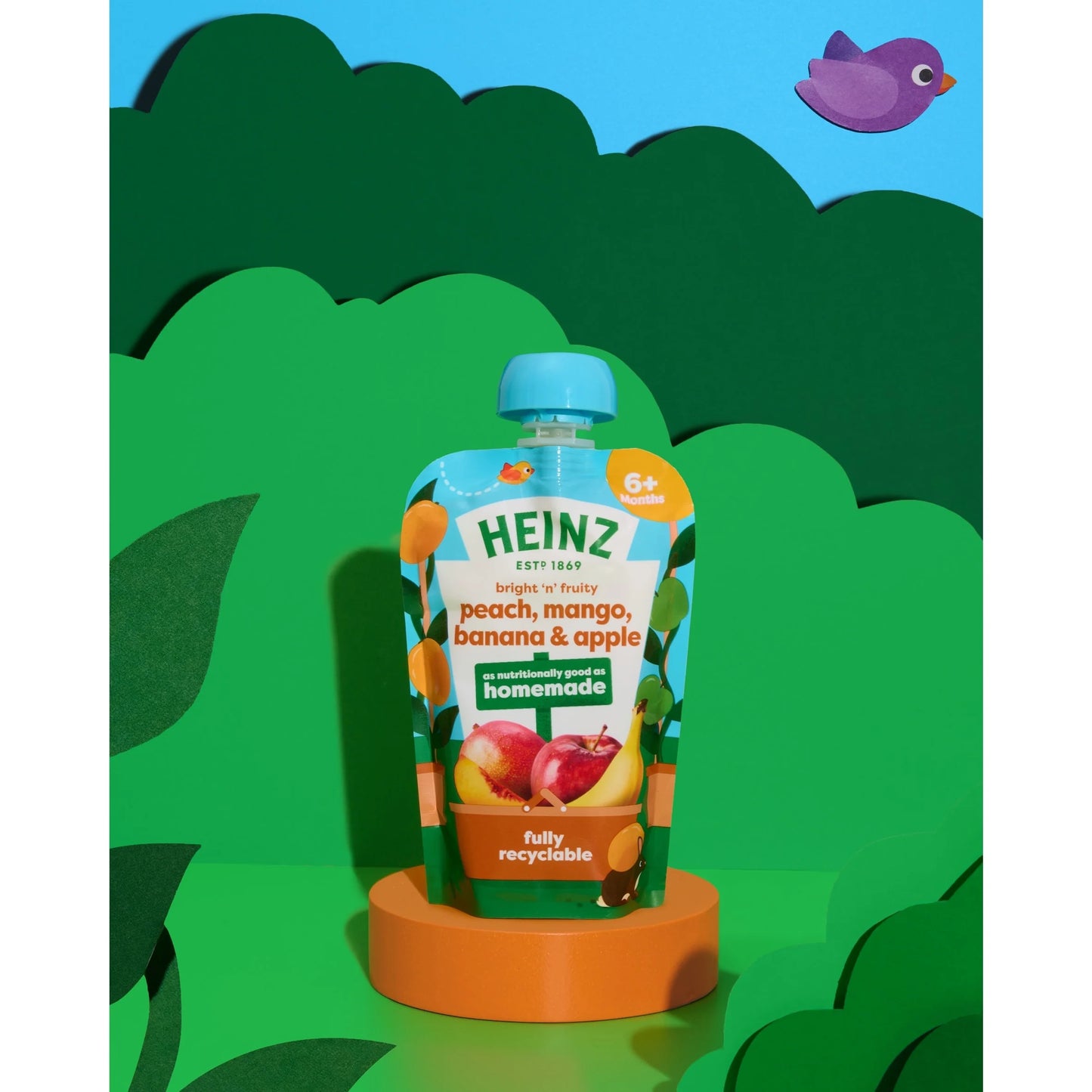 Peach, Mango, Banana & Apple Baby Food by HEINZ