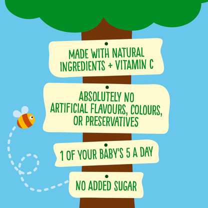 Pear & Apple Custard Baby Food 4 X 100g by HEINZ