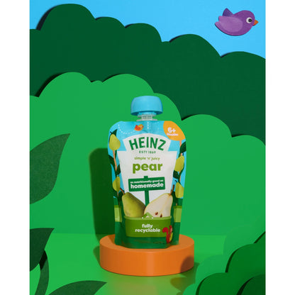 Pear Baby Food Fruit Puree Pouch 100g by HEINZ