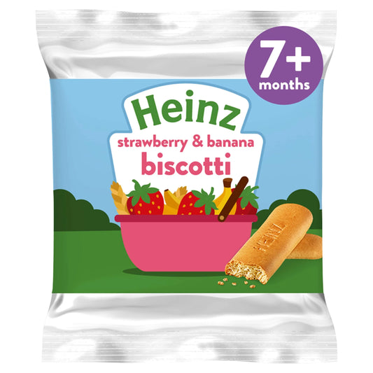 Strawberry & Banana Biscotti Baby Food by HEINZ
