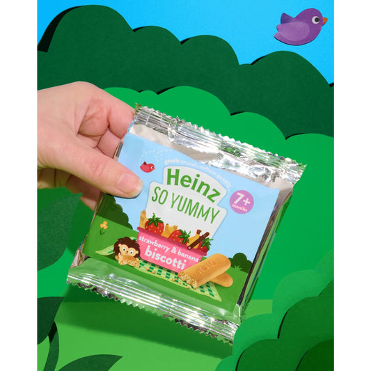 Strawberry & Banana Biscotti Baby Food by HEINZ