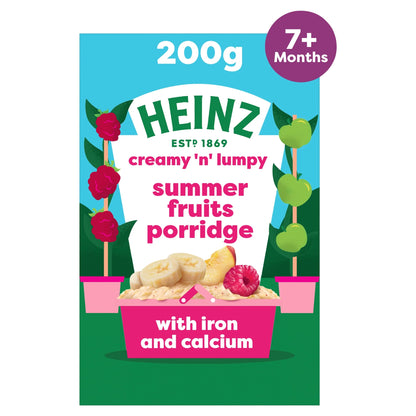 Summer Fruit Porridge Baby Food 7m+ 200g by HEINZ