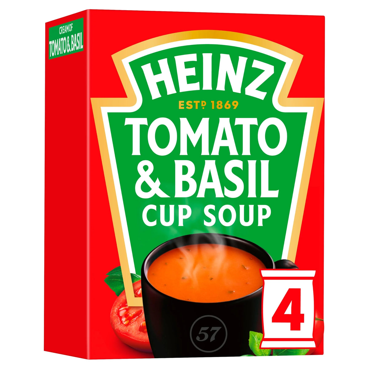 Tomato & Basil Cup Soup 4 Pack 88g by HEINZ