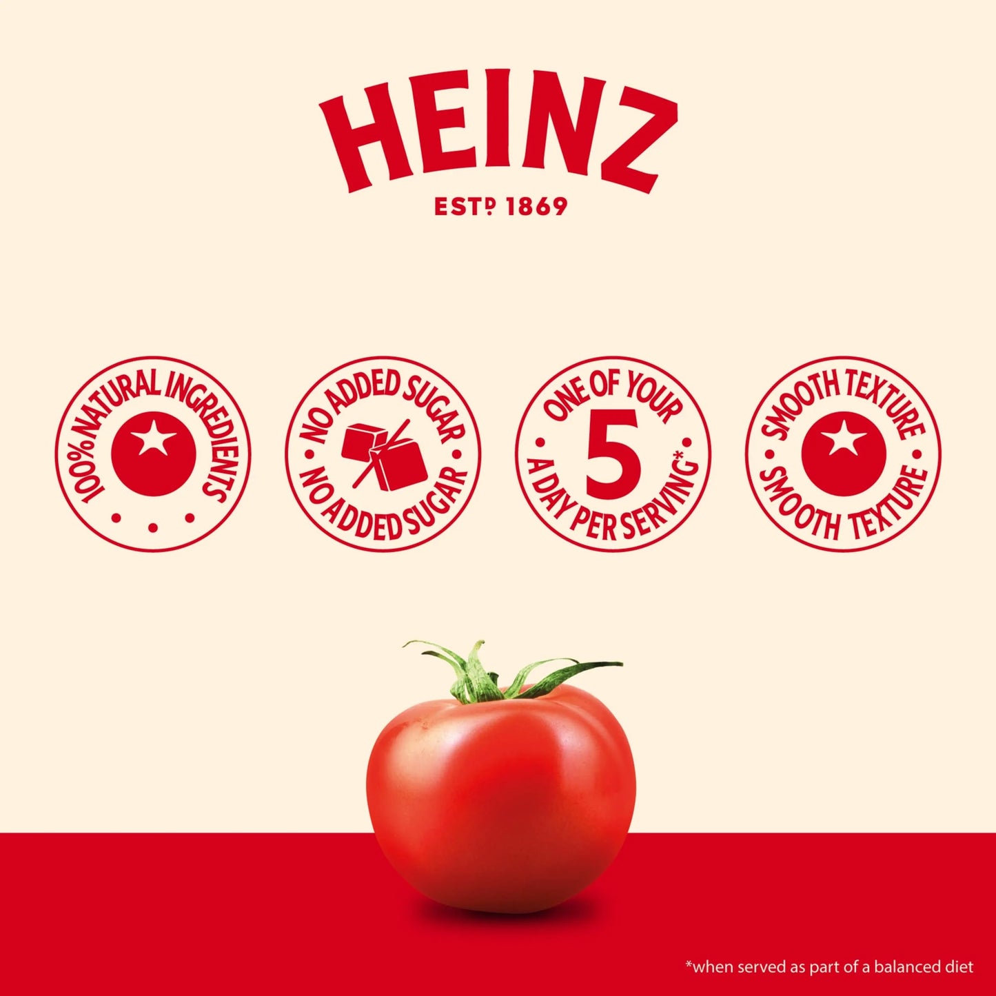 Tomato & Basil Margherita Sauce 490g by HEINZ