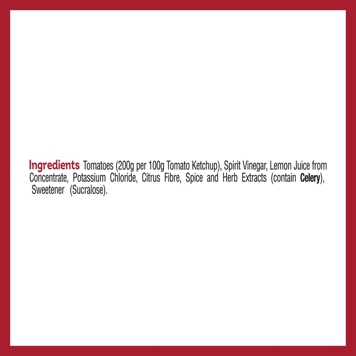 Tomato Ketchup Zero No Added Sugar & by HEINZ