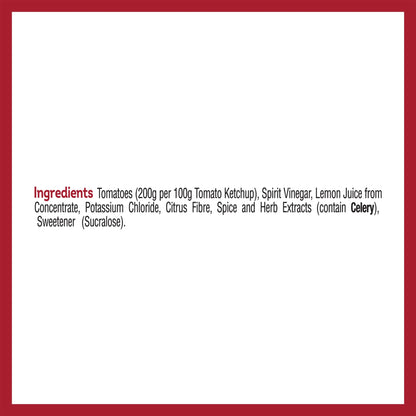 Tomato Ketchup Zero No Added Sugar & by HEINZ