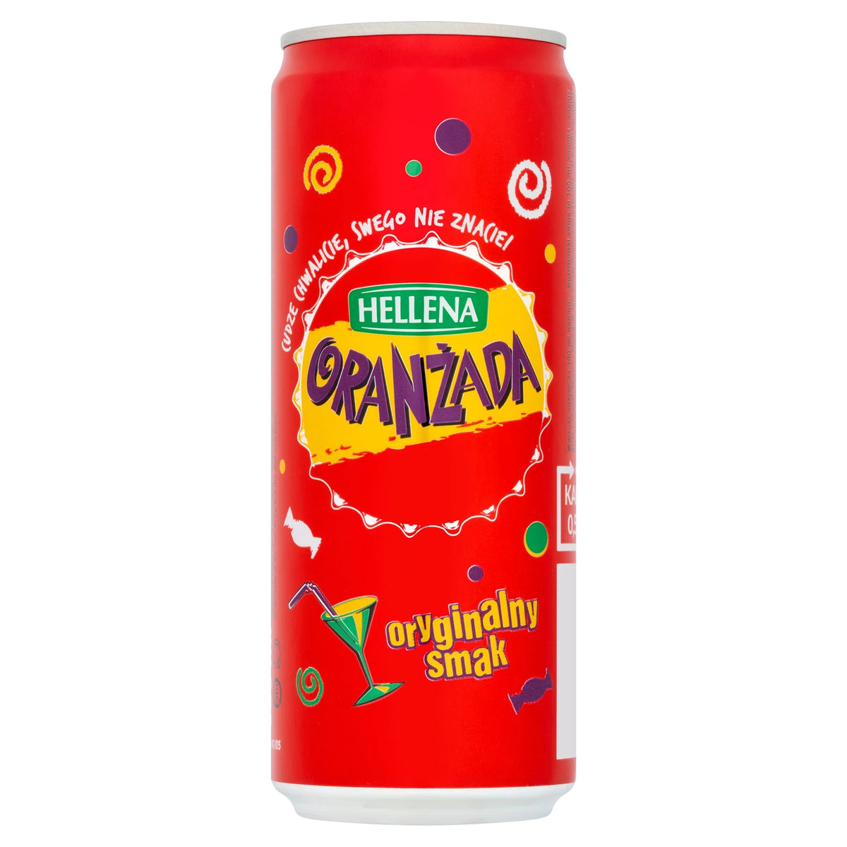 Red Oranzada Fruit Drink 330ml by HELLENA