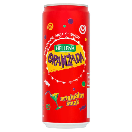 Red Oranzada Fruit Drink 330ml by HELLENA