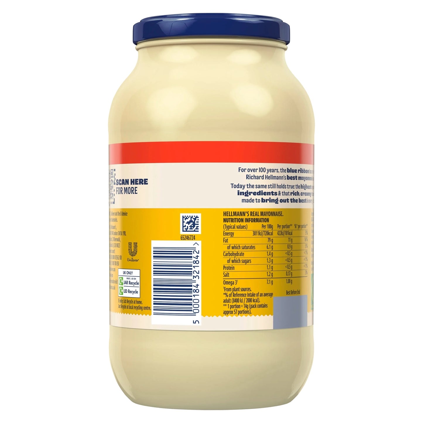 Real Mayonnaise 800g by HELLMANN'S