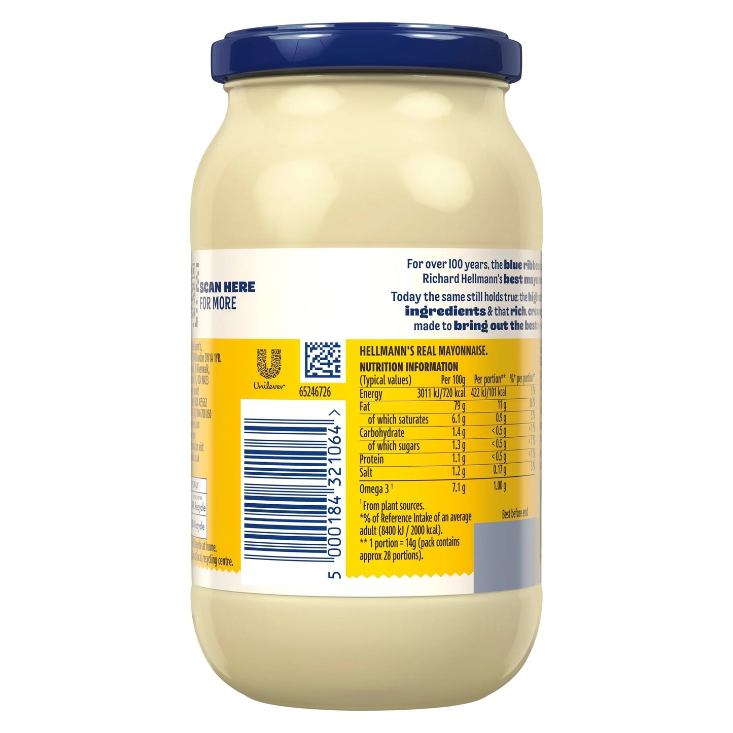 Real Mayonnaise Jar 400g by HELLMANN'S