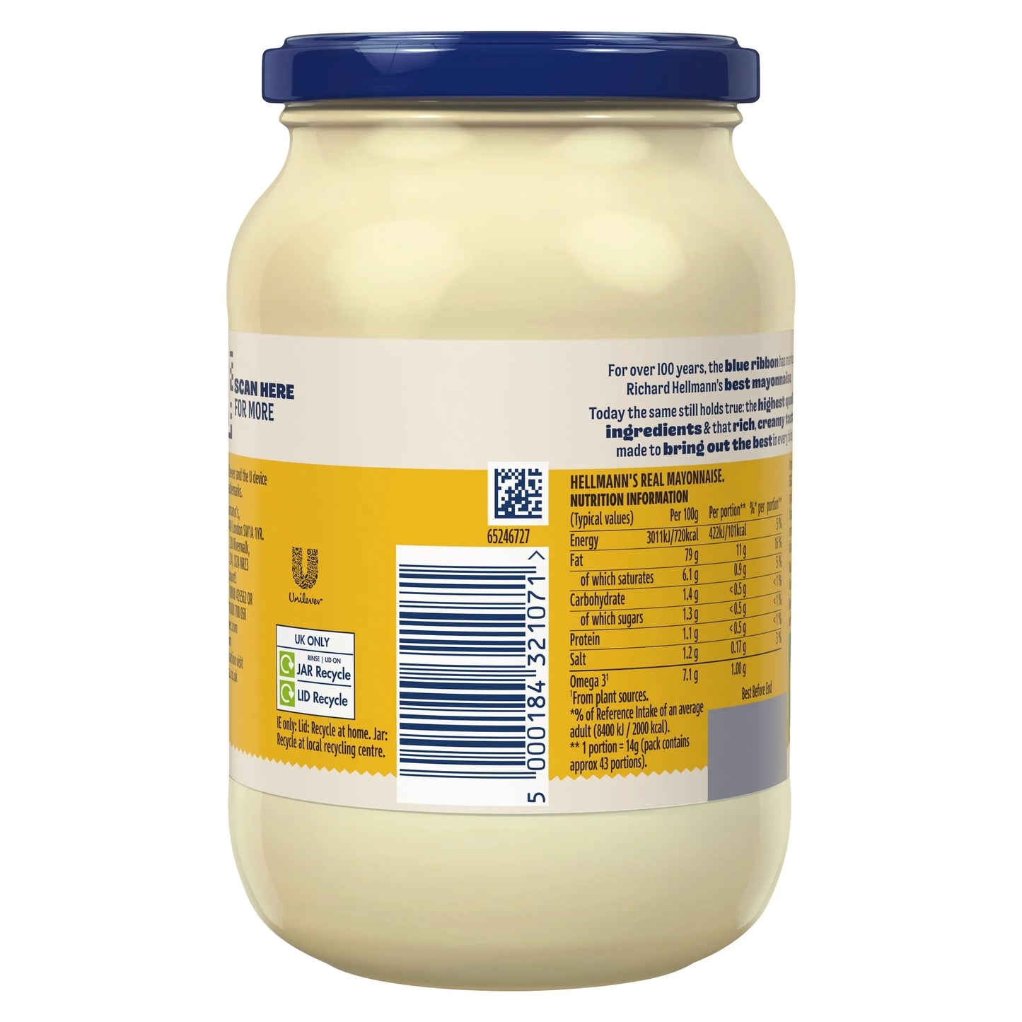 Real Mayonnaise Jar 600g by HELLMANN'S
