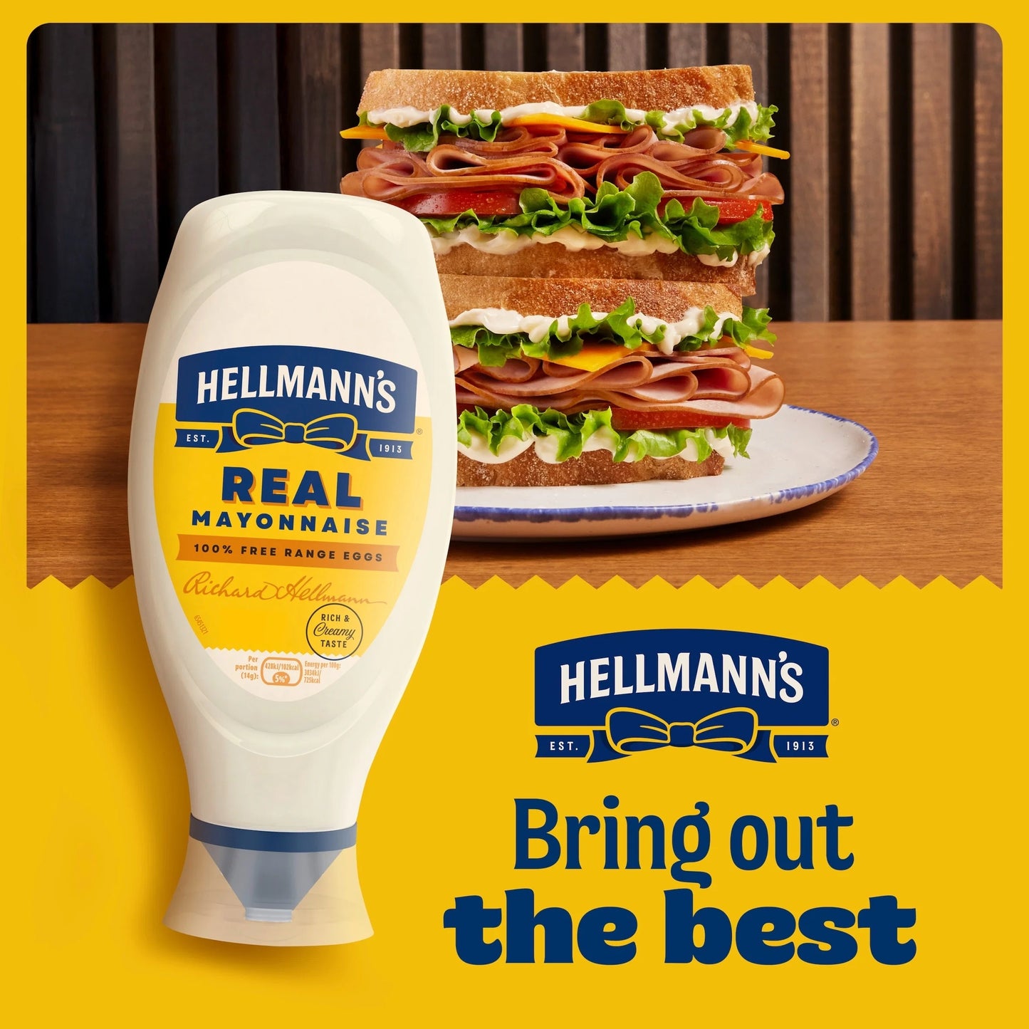 Real Mayonnaise Squeezy 430ml by HELLMANN'S
