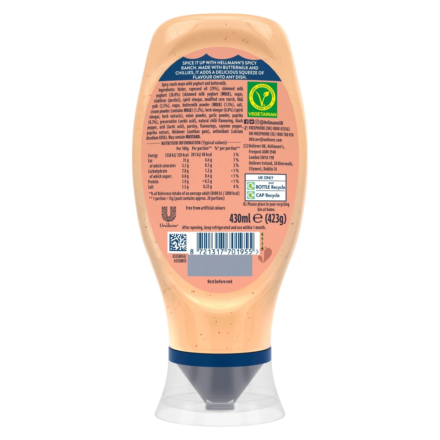 Spicy Ranch Mayo 430ml by HELLMANN'S