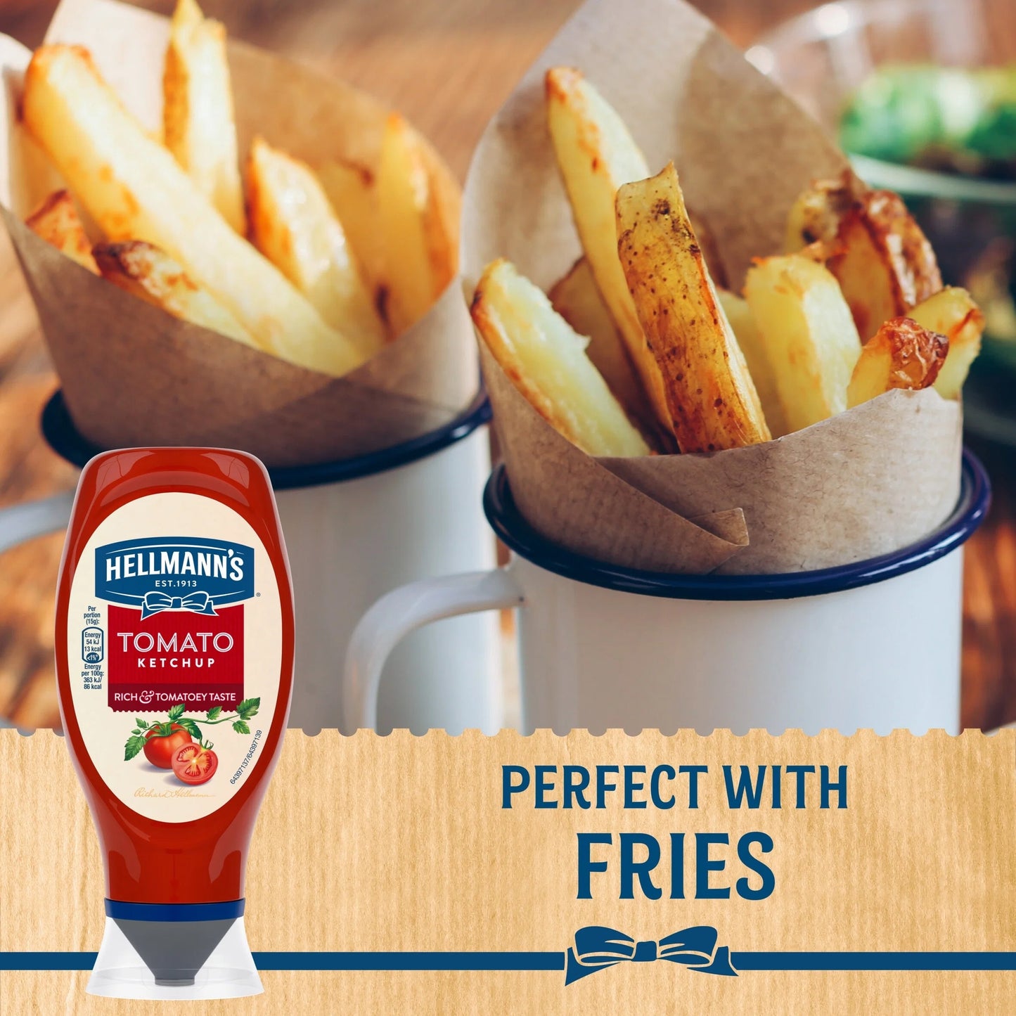 Tomato Ketchup Sauce Squeezy 430ml by HELLMANN'S