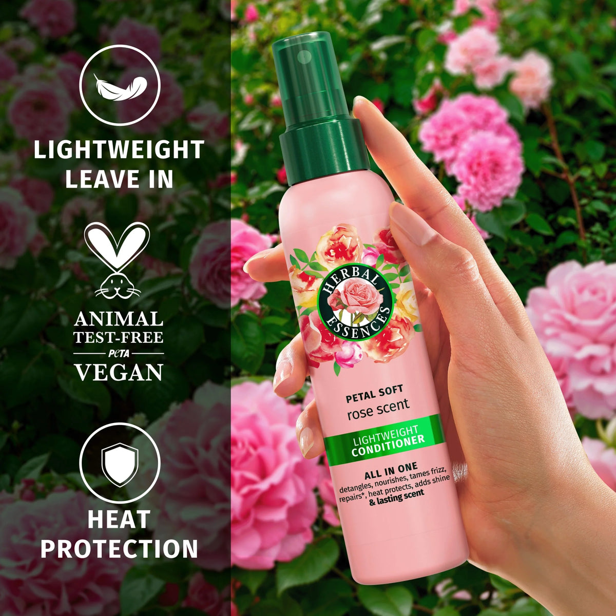 Petal Soft Rose Scent Leave In Conditioner 145ml by HERBAL ESSENCES