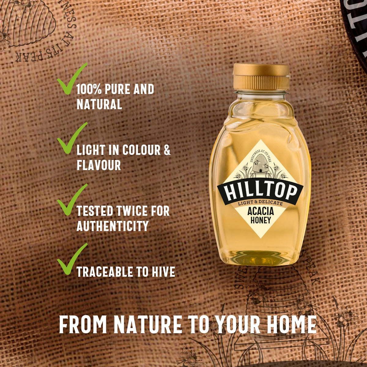 Acacia Honey 340g by HILLTOP