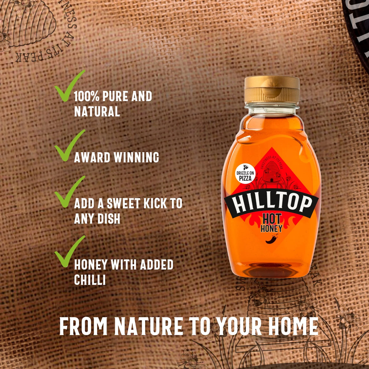 Hot Honey 340g by HILLTOP