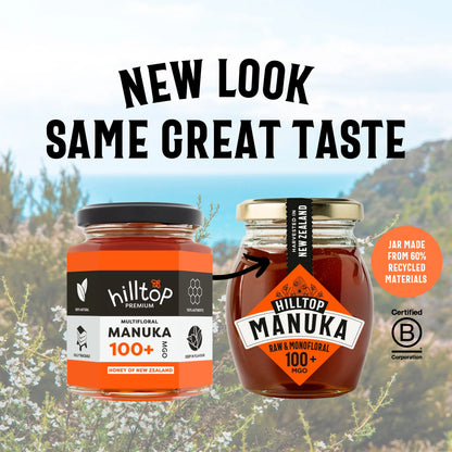 Premium Manuka 100+ Mgo Honey Of New by HILLTOP