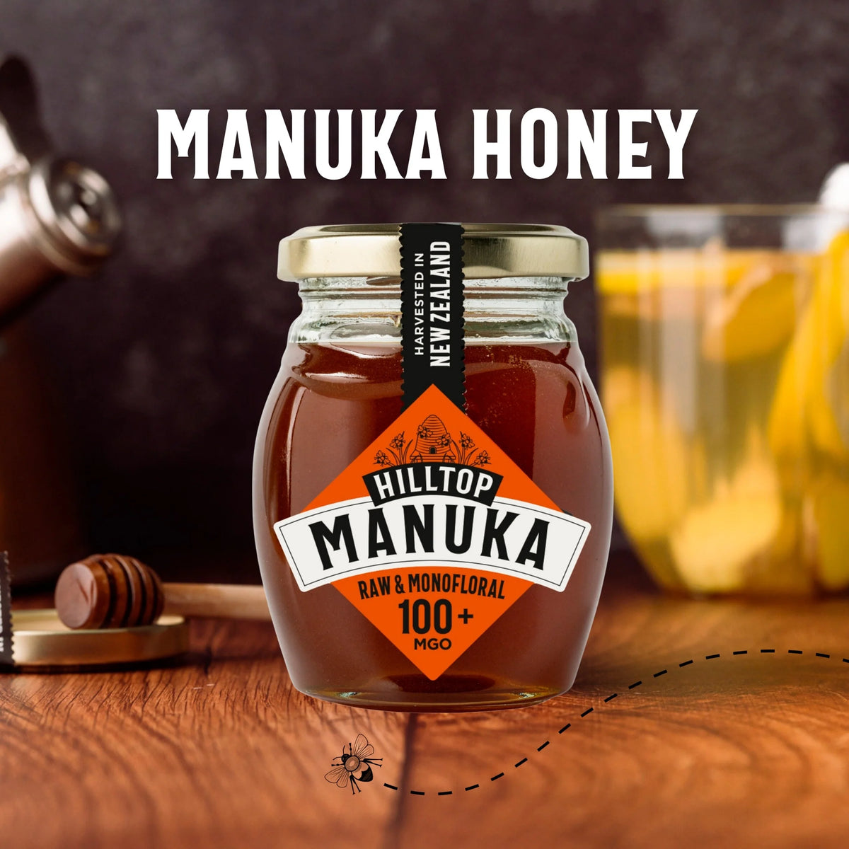 Premium Manuka 100+ Mgo Honey Of New by HILLTOP