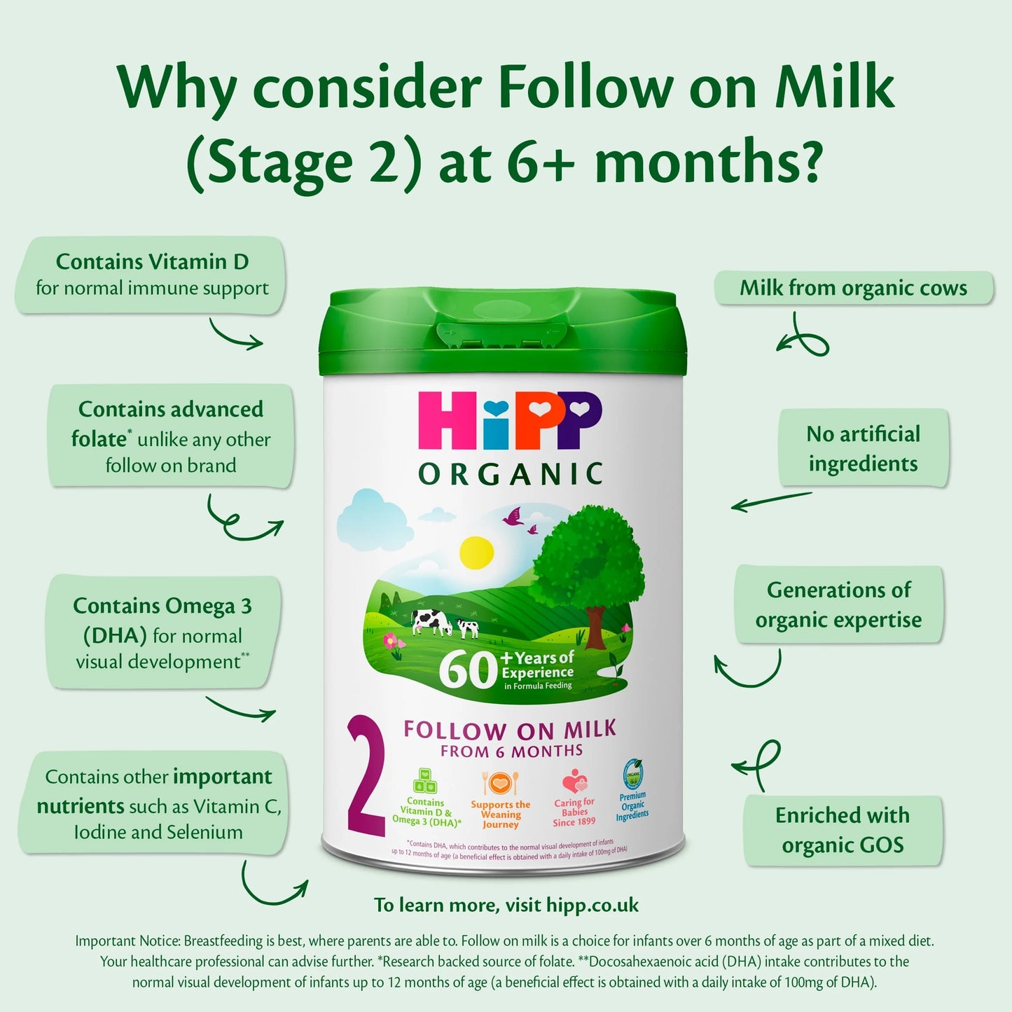 2 Follow On Baby Milk Powder by HIPP ORGANIC