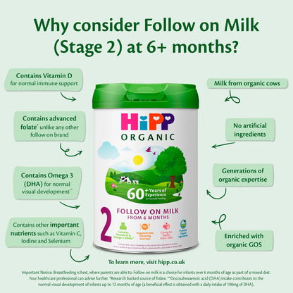 2 Follow On Baby Milk Powder by HIPP ORGANIC
