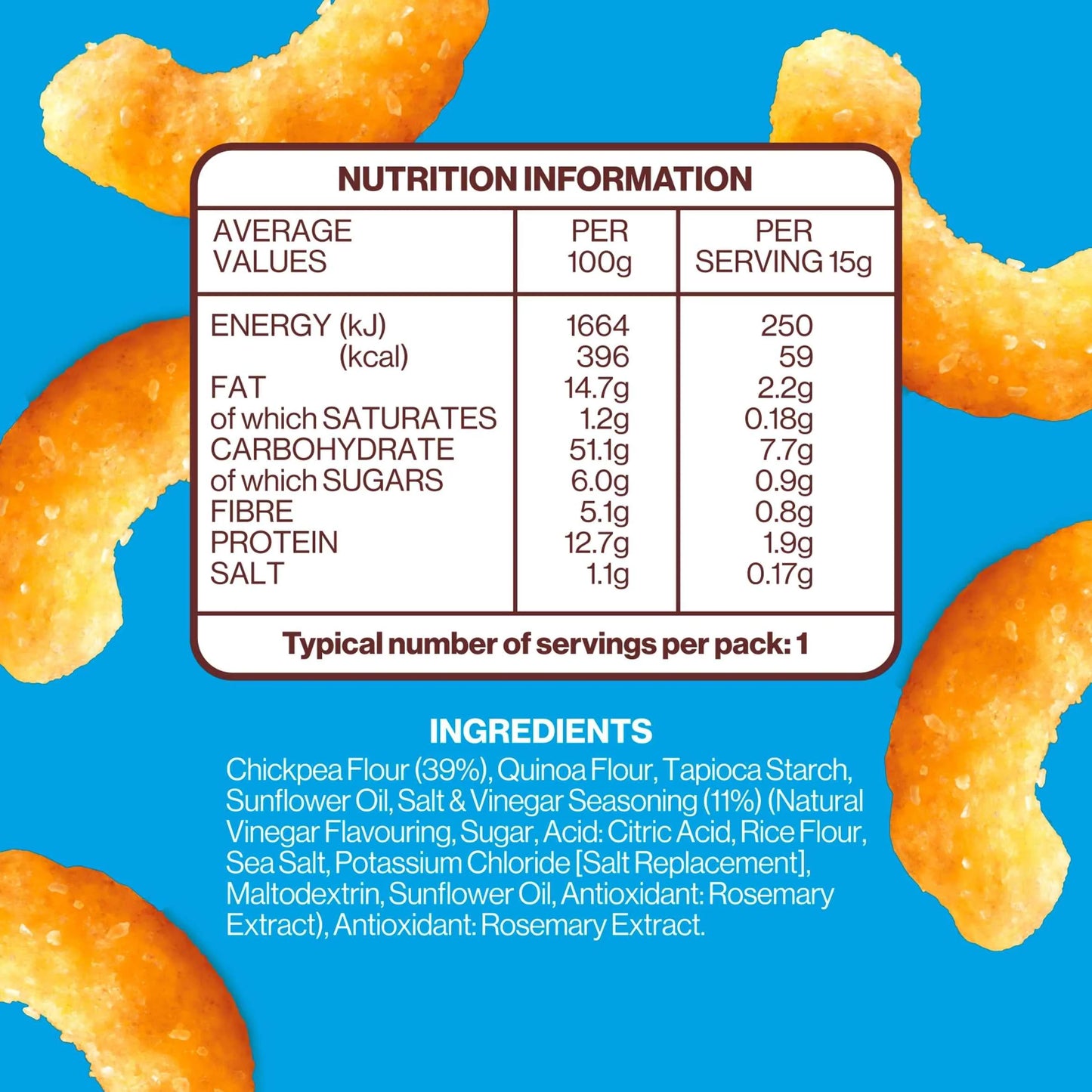Salt & Vinegar Vibes Chickpea Puff by HIPPEAS