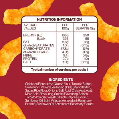 Sweet & Smokin' Chickpea Puff Snacks by HIPPEAS