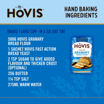 Baking Authentic Granary Bread Flour 1kg by HOVIS