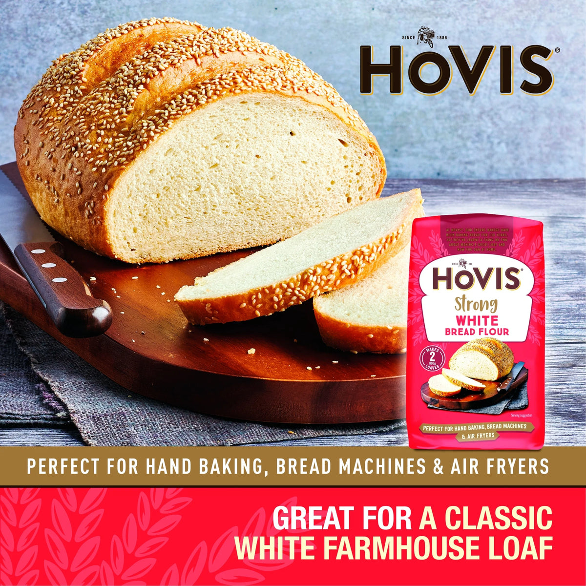 Baking Strong White Bread Flour 1kg by HOVIS