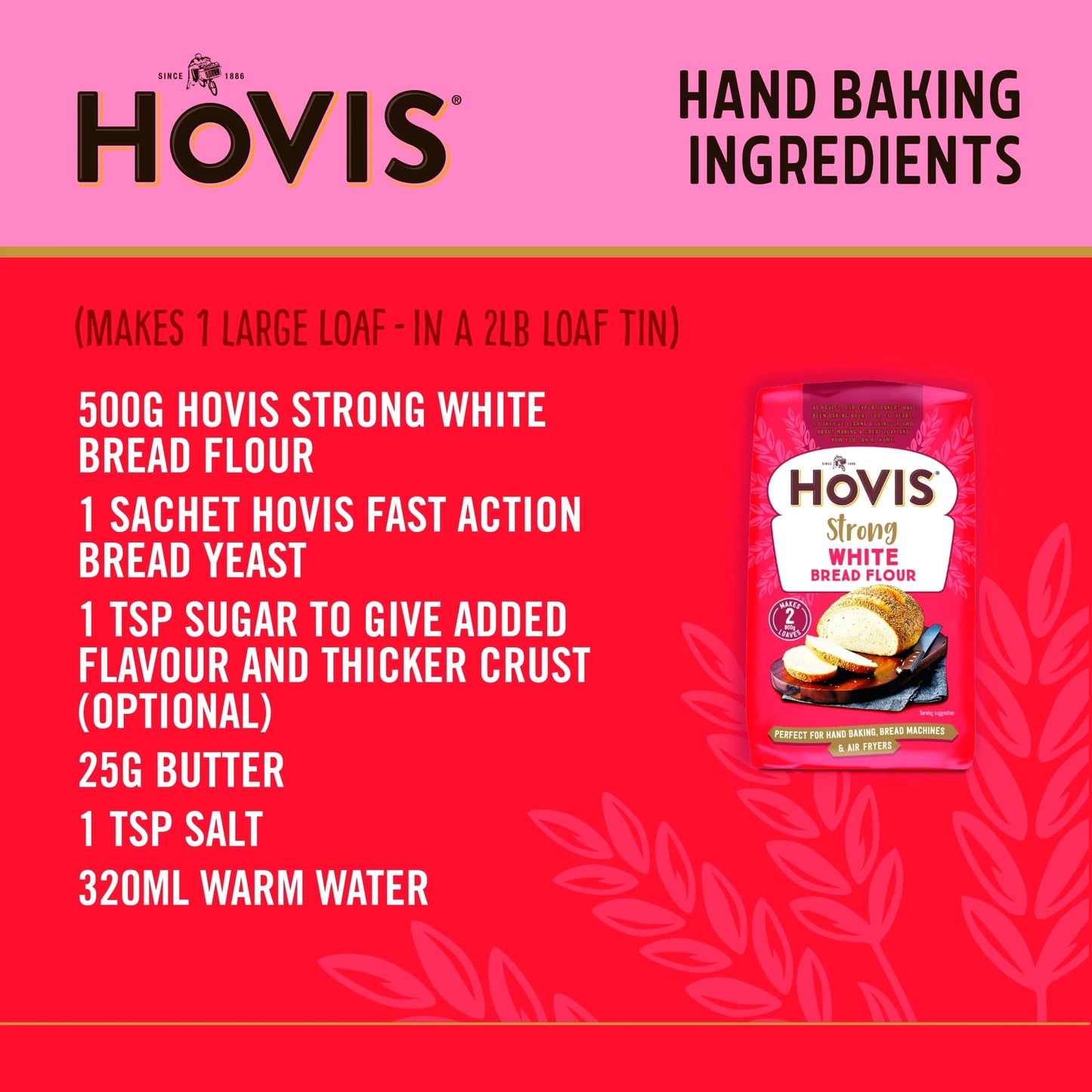 Baking Strong White Bread Flour 1kg by HOVIS