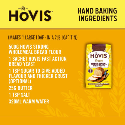 Baking Strong Wholemeal Bread Flour 1kg by HOVIS