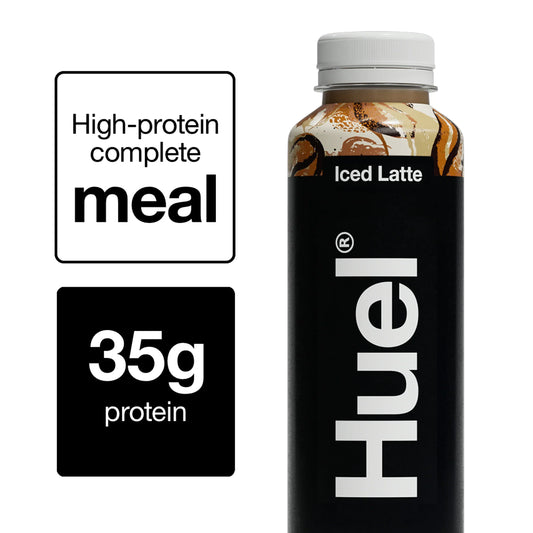 Black Edition Ready To Drink Iced Latte by Huel at The British Vault