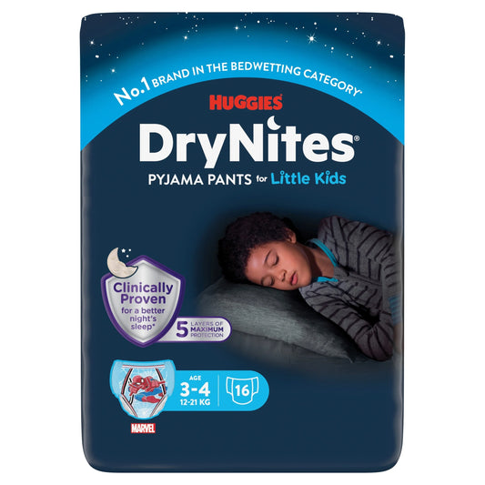 Drynites Pyjama Pants - Age 3-4 16 by HUGGIES