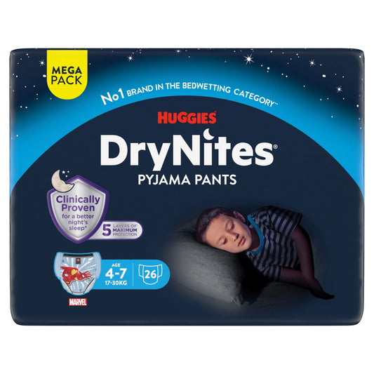 Drynites Pyjama Pants Boy 4-7 Years by HUGGIES